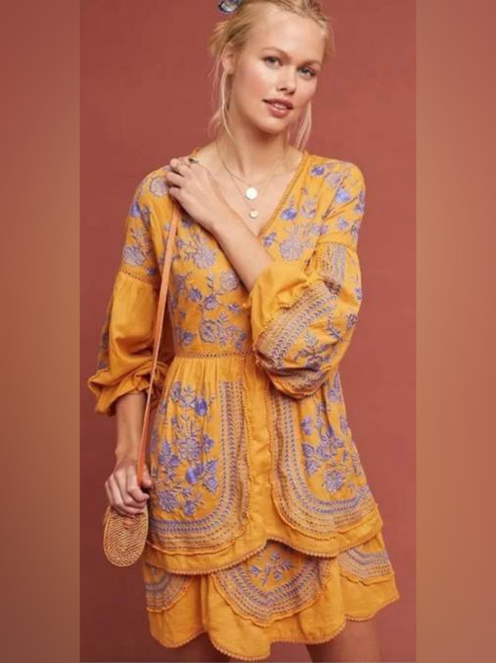 EUC – Anthropologie Meadow Rue Lisette Dress – Small